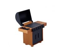 Ausi Barbacoa en miniatura para casa de muñecas, accesorio para escenas de la vida real en escala 1:20, 5,6 x 2,2 x 6 cm