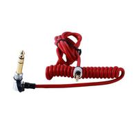 Ausi Cable auxiliar de audio de repuesto de 3,5 mm a 3,5 mm y 6,5 mm, compatible con auriculares Monster Beats by Dr Dre Solo Pro Detox Edition (rojo).