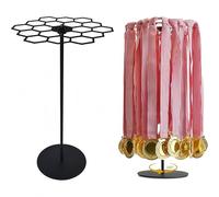 Ausi Expositor giratorio para medallas, soporte de sobremesa para maratones, porristas, gimnasia, fútbol y sóftbol.