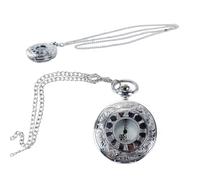 Ausi Reloj De Bolsillo De Cuarzo Moderno Con Cadena: Diseño Elegante Con Números Romanos Para Cumpleaños, Aniversarios, Navidad Y El Día Del Padre.