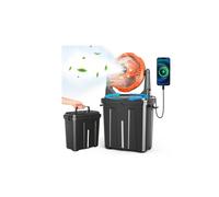 Ausic Ventilador de nebulización portátil de 9 litros para patio exterior, ventilador de batería recargable de 20000 mAh para exteriores, camping, pesca, viajes, jardín, golf, oficina, 3 vientos
