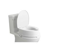Ausilium Asiento elevador para WC adulto - Asiento elevador para WC senior - Asiento elevador para WC 15 cm con tapa