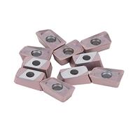 Ausla 10 Piezas de Inserciones de Torneado Cuchillas de Herramientas CNC de Carburo con Revestimiento Multicapa para Inserciones de Acabado de Torno, Corte Rápido, Baja Fricción, Resistente Al (Ebmt