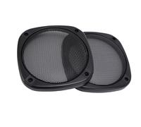 Ausla 2 Pcs Rejillas de Altavoz de Techo, Rejillas de Protección de Altavoces de Plástico ABS con Malla de Metal y 8 Tornillos de Montaje, para Cine en Casa, Marinos, Coches