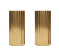 Ausla 2 Uds Botellas de Condimentos, Salero de Acero Inoxidable con Tapa de Rosca, Color Dorado para Cocinar y Hornear en la Cocina