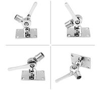 Ausla 316 Base de Antena Marina de Acero Inoxidable Monte Dual Axis Axis Soporte de Montaje de Antena Ajustable para Barcos Yates con Acabado de Espejo Pulido para Resistencia a la Corrosión del
