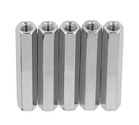 Ausla 5 PCS Tuerca de Acoplamiento Hexagonal, M8x1.25 75 Mm, Tuercas Hexagonales de Conexión de Acero Inoxidable 304 de Rosca Fina Larga para Perno, Espárrago, Tornillo de Máquina