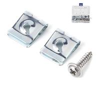 Ausla 65 Tuercas en U de Acero Al Manganeso con Tornillos de Acero Inoxidable 304 Kit de Fijación de Clips Tipo U 100 Tuercas 100 Tornillos M3x12 para Instalación de Retenedor de Panel de Ajuste de