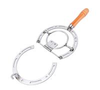 Ausla Abridor de Vino, Extractor de Corcho Montado en la Pared de Metal Vintage con Base de Tilo, Diseño Rústico de Herradura, Configuración de 2 Piezas para Cocina, Comedor, Garaje, Decoración Al