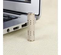 Ausla Acoplador Adaptador Hembra de 3,5 Mm Extensor de Conector Estéreo de Metal Conector Auxiliar de 36 Mm para Auriculares Extensión de Cable de Altavoz con Señal sin Pérdidas sin Unidad Fácil de
