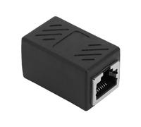 Ausla Acoplador de Red ABS RJ45 Conector de Cable de Red Paquete de 10 Adaptador de Doble Vía 8P8C Extensión de Señal Blindada para Computadora Banda Ancha Oficina Uso de Cable de Conexión en el Hogar