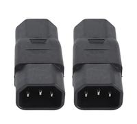 Ausla Adaptador de Energía IEC320 C14 a C21, 2 Piezas de Adaptador de Enchufe de PVC Premium de Cobre para Servidores, PDUs, UPS, con Tamaño Compacto, 10A 15A 125V 250V