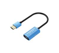 Ausla Adaptador de HD a Video, 4K/60Hz para | Entrada 2.0, Plug-and-Play para computadora portátil y tableta, carcasa de aleación de aluminio portátil, duplicación de