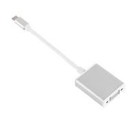 Ausla Adaptador USB 3.1 Tipo C a VGA, Convertidor Portátil de Aluminio, Plug and Play para Proyectores y VGA (Silver)