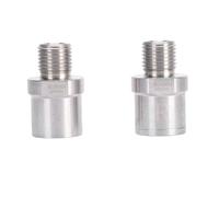 Ausla Adaptadores de Pedal de Bicicleta de 1/2 a 9/16, 1 par de Extensores de Pedal de Bicicleta Convertidor de Rosca de de Acero Inoxidable para Manivelas