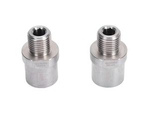 Ausla Adaptadores de Pedal Extensores de Pedal de Acero Inoxidable Convertidor de Rosca de 1 2 Pulgadas a 9 16 Pulgadas para Bielas Fácil Instalación Acabado Pulido para Bicicletas de Montaña de