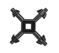 Ausla Ajuste de Llave de Portabrocas 4 en 1, Llave de Portabrocas de Taladro Eléctrico de Acero, Herramienta de Taladro Manual Portátil Dedicada con Black and Decker Electric, Candidato de