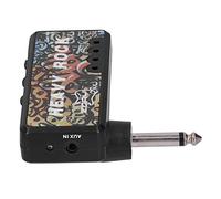 Ausla Amplificador de Guitarra de Bolsillo, Mini Amplificador de Auriculares de Guitarra Recargable por USB, de Práctica Portátil ABS con Indicador LED Distorsión y Control de Volumen para Músicos