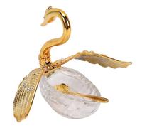Ausla Azucarero en Forma de Cisne de Vidrio y Plástico con Cuchara de 5,91 X 3,15 X 5,91 Pulgadas para Almacenamiento de Azúcar, Sal y café en la Mesa de Comedor de la Cocina (Número 2 (13 2,9
