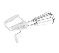 Ausla Batidor Manual de Acero Inoxidable Batidor de Huevos Manual, Mezclador Semiautomático de Rotación de Empuje, Doble Cabezal 10,04 X 4,72 X 2,75 Pulgadas, para Salsas de café para Hornear en la