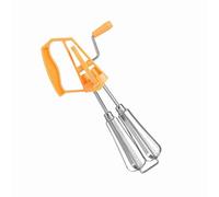 Ausla Batidor Manual de Acero Inoxidable Batidor de Huevos Manual, Mezclador Semiautomático de Rotación de Empuje, Doble Cabezal 10,04 X 4,72 X 2,75 Pulgadas, para Salsas de café para Hornear en la
