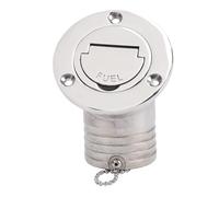 Ausla Boca de Llenado de Cubierta para Embarcaciones de Acero Inoxidable de 50 Mm, Tapa de sin Llave con Cadena de Sujeción, Calidad Marina para Yates y navíos.