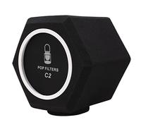 Ausla Bola de Aislamiento de Micrófonos, Filtro de Pop de Espuma de Poliuretano, Reducción de Ruido de 5 Lados para Micrófonos Dinámicos en el Estudio del Hogar y Podcasting