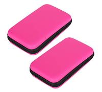 Ausla Bolsa de Almacenamiento Portátil Bolsa Dura Protectora de EVA Paquete de 2 con 8 Ranuras para Tarjetas Estuche de Transporte con Cremallera de Doble Capa para Viajes y Uso Diario para 3DS XL