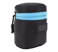 Ausla Bolsa para Lentes de Cámara, Bolsa Impermeable de Neopreno para Lentes con Cremallera para Cámara DSLR, Protege del Polvo y la Humedad, Almacenamiento Portátil de para Uso en Exteriores (S)