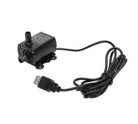 Ausla Bomba de Fuente Pequeña, Bomba de Agua Sumergible para Acuario para PC, USB 5V 4,8W con Ajuste, 300L H, Elevación de 300cm para Fuente de Acuario, Estanque, para Mascotas