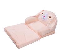 Ausla Cama de sofá Plegable para Niños, sofá Convertible para Tumbona con un Lindo Perro de Dibujos Animados Rosa, un sofá Plegable para Niños Cómodos para la Noche de Cine, (2 Niveles)