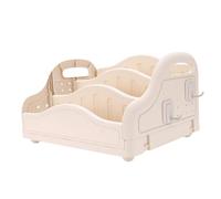Ausla Cama para Niños Pequeños Estantería para Niños de PP Estantería de 3 Niveles 15 X 11,8 X 8,7 Pulgadas Almacenamiento de Libros con Borde Redondeado para Pequeños en el Dormitorio Sala de