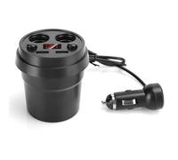 Ausla Cargador de Coche USB Dual Cup, Cargador de Coche Multifuncional con Carga Rápida Inteligente, Adecuado para Teléfonos y Tabletas