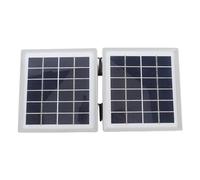 Ausla Cargador Solar Plegable de 10 W con 2 Puertos DC, Panel Solar Portátil a Prueba de Agua IP65 para Senderismo Exterior, Camping y Pesca, 10.63x5.71x0.79 Pulgadas (White)