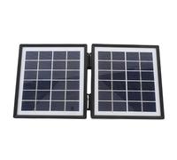 Ausla Cargador Solar Plegable de 10 W con 2 Puertos DC, Panel Solar Portátil a Prueba de Agua IP65 para Senderismo Exterior, Camping y Pesca, 10.63x5.71x0.79 Pulgadas (Black)
