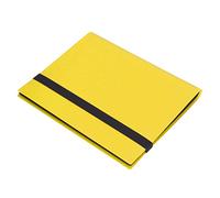 Ausla Carpeta de Tarjetas Coleccionables de 9 Bolsillos, álbum de Colección de PP de Gran Capacidad con Hojas sin ácido para Tarjetas de Juego y Almacenamiento de Fotos (Amarillo 20 páginas)