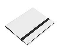 Ausla Carpeta de Tarjetas Coleccionables de 9 Bolsillos, álbum de Colección de PP de Gran Capacidad con Hojas sin ácido para Tarjetas de Juego y Almacenamiento de Fotos (Blanco 20 páginas)