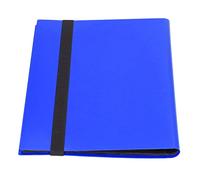 Ausla Carpeta de Tarjetas Coleccionables de 9 Bolsillos, álbum de Colección de PP de Gran Capacidad con Hojas sin ácido para Tarjetas de Juego y Almacenamiento de Fotos (Azul 20 páginas)