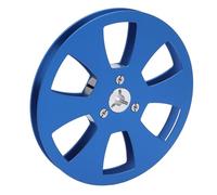 Ausla Carrete de Cinta Vacío de 1, 4 y 5 Pulgadas, Cinta de Sonido de Aleación de Aluminio, Carrete Vacío de 6 Orificios para Reproductores de a para Grabar, Borrar y Volver a Grabar para NAGRA (BLUE)