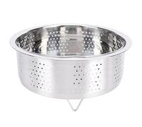 Ausla Cesta Vaporera de Acero Inoxidable, Resistente, Ideal para Cocinar Verduras, Mariscos, Arroz y Huevos en Arroceras (20 centímetros)