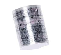 Ausla Cinta Adhesiva para Scrapbook Impermeable Vintage, Washi Tape para Bordes de Diarios, Manualidades DIY (Escribe un)