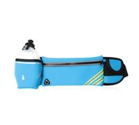 Ausla Cinturón Portabotellas para Correr, Correa Elástica Impermeable para la Cintura, Bolsa Deportiva para la Cintura con Botella de 10oz, Correr y Senderismo (Cielo a zul)