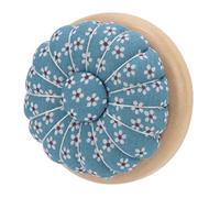 Ausla Cojín de Alfiletero de Calabaza Soporte para Alfileres de Muñeca 2,7 X 2,7 X 1, Pulgadas Cojín de Aguja Portátil con Pulsera Elástica Diseño de Lunares para Coser Principiantes Estudiantes