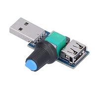 Ausla Controlador de Velocidad sin Escalones para Ventilador USB, Regulador de Velocidad con Interruptor de Perilla para Salida DC 2.5V 8V