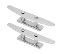 Ausla Cornamusa para Barco de 2 Uds, Acero Inoxidable 316, Cornamusa de Cuerda Duradera para Barco con Base Abierta, 5 Pulgadas para Yate, Moto Acuática, Cubiertas