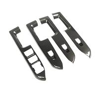 Ausla Cubierta del Panel de Control de Ventana, Cubierta del Interruptor de Control de Ventana Estilo Fibra de Carbono ABS, Moldura de Antirrayas, Instalación de Cinta, 4 Piezas para Bronco Sport