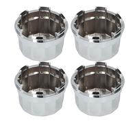 Ausla Cubiertas de Tapa de Cubo de ATV Tapas Centrales de Rueda Galvanizadas de 68 Mm para Ruedas de Aleación de 8 10 12 14 Pulgadas Ajuste Rápido con Hebilla Protección contra el Polvo para