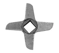 Ausla Cuchilla Picadora de Carne de Acero Profesional, Diseño en Forma de Cruz, Cinco Cuchillas Intercambiables para Cocinar en Casa y Hacer Salchichas (Tamaño 10 (ID 19,8 mm/0,78 pulg. C 62,1