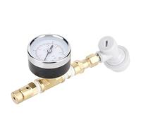 Ausla Diafragma Válvula de Retención de Bola para Barril de Cerveza, Válvula Spunding de Cobre para Cerveza Artesanal 0-15 Psi con Manómetro de Presión
