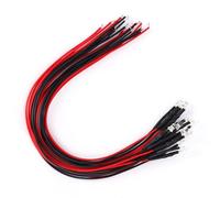 Ausla Diodo Cableado de 3 Mm, Cuentas LED de Color Blanco Cálido de Consumo de Energía Extremadamente bajo con Línea de 20 Cm para Indicadores de Estado de Dispositivos Electrónicos